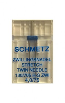 SCHMETZ AGO STRETCH GEMELLO NO. 4,0 - SCHMETZ STRETCH ZWILLINGSNADEL NR. 4,0